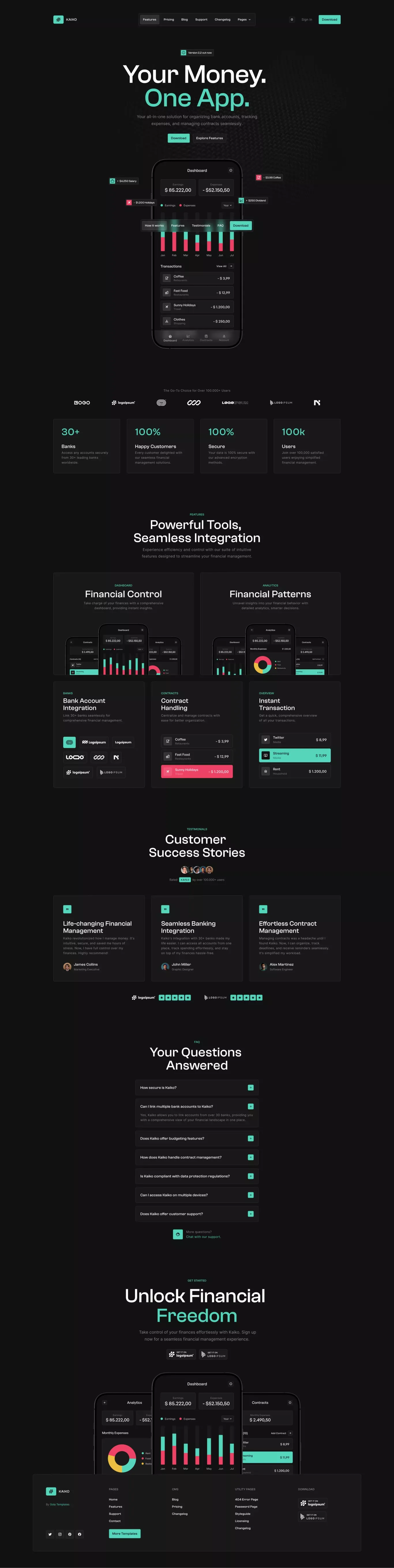 Kaiko - Webflow Ecommerce Website Template - website design