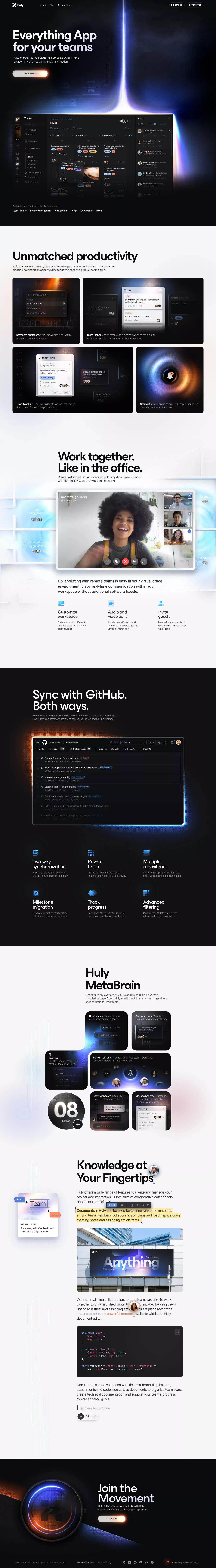 Everything App for your teams - Landing design