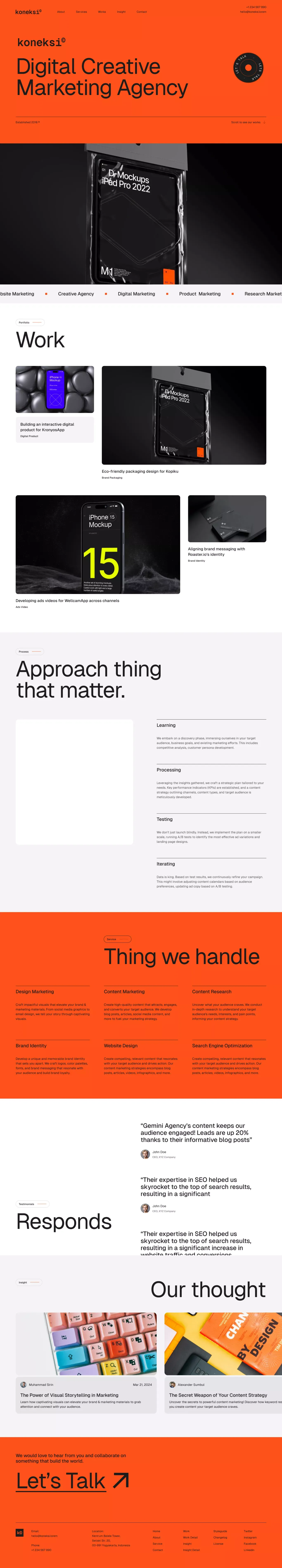 Koneksi - HTML5 webflow template - Portfolio design