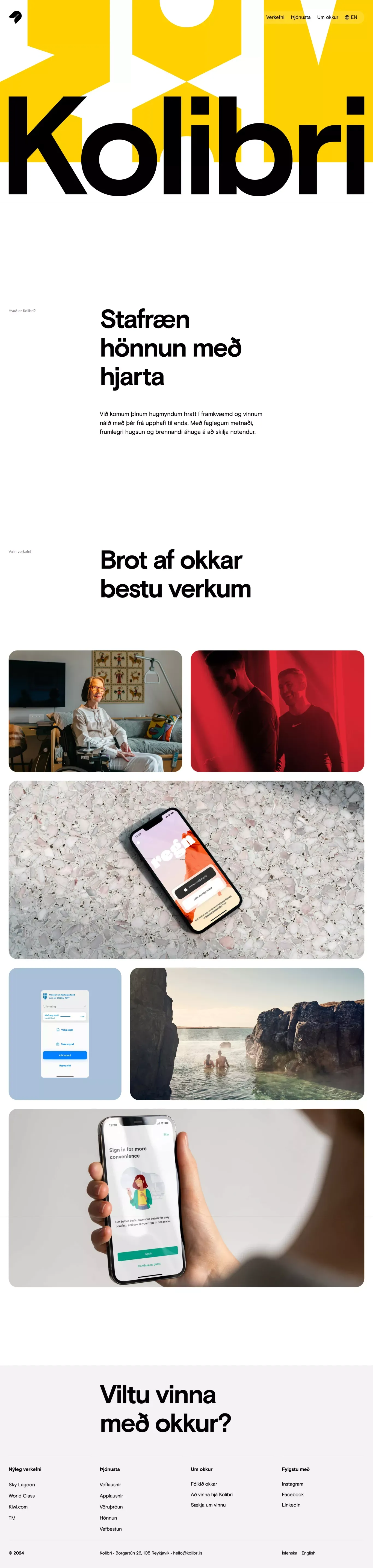 Kolibri — Stafræn hönnun með hjarta - Portfolio design