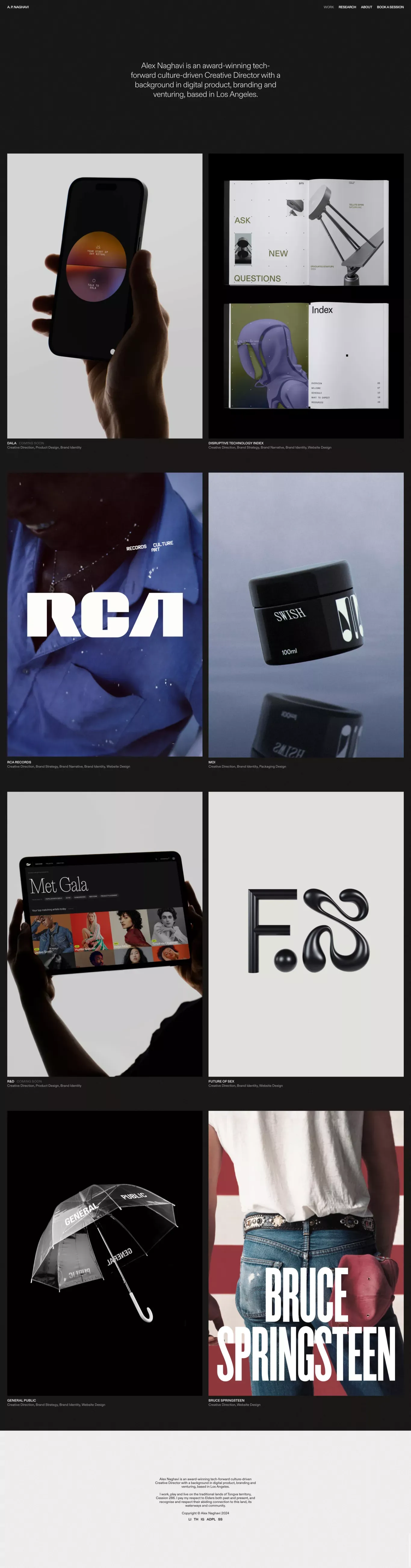 Alex Naghavi — Award-Winning Creative Director - Portfolio design