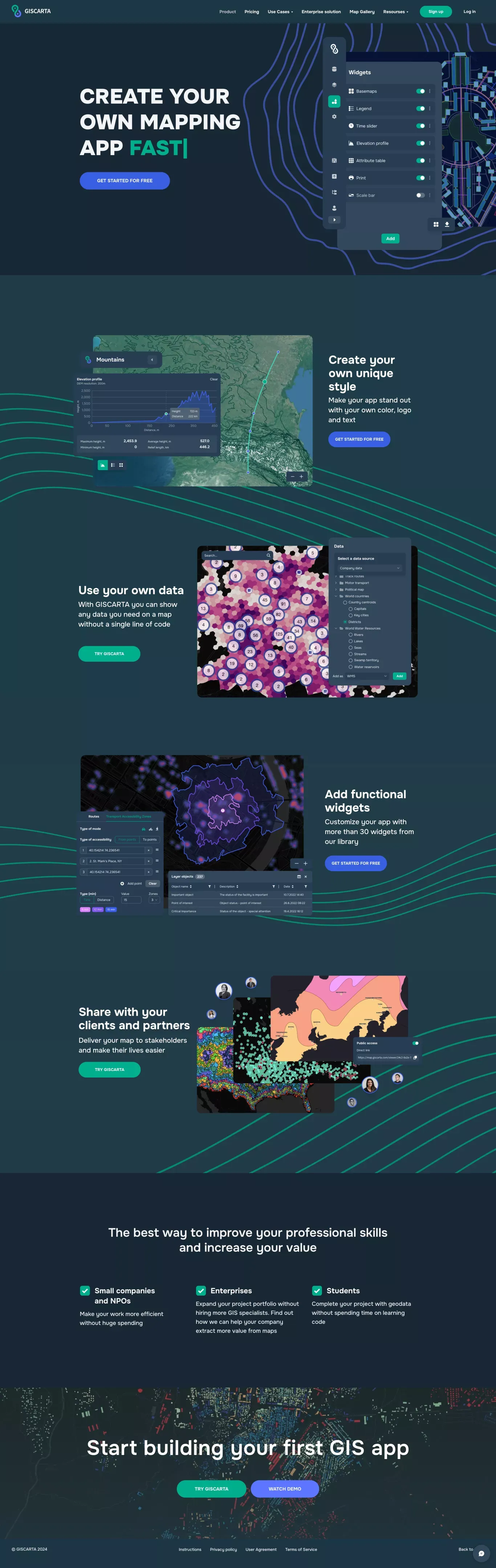 GISCARTA - Product page design