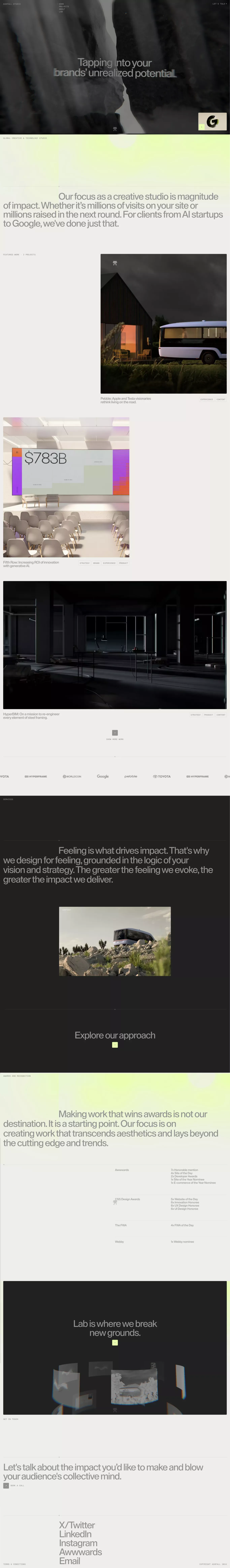 Ashfall Studio |  Empowering Brands Through Strategy, Design and Technology - Portfolio design