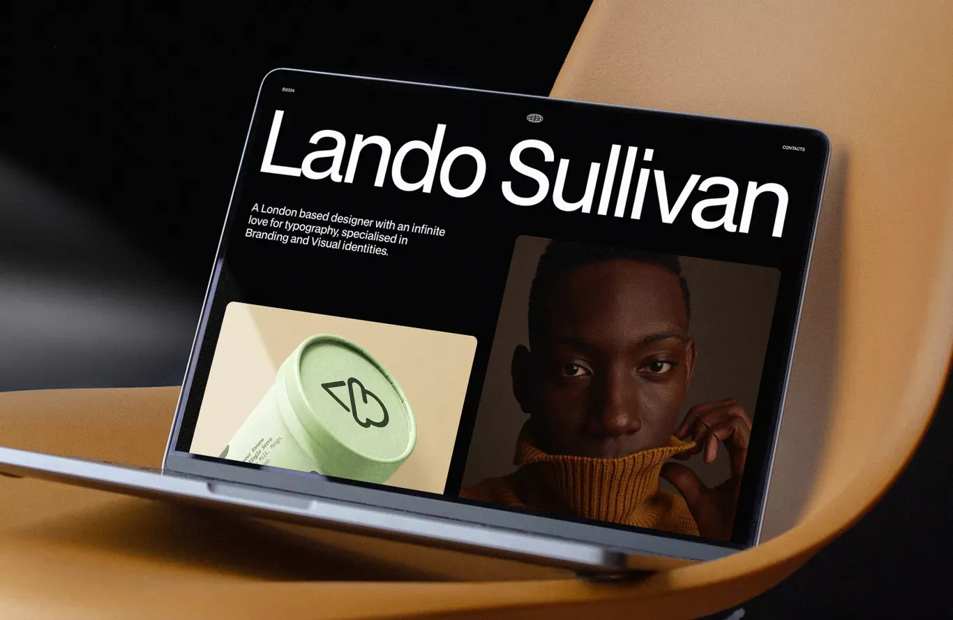 Lando - Free Framer Template - Portfolio design