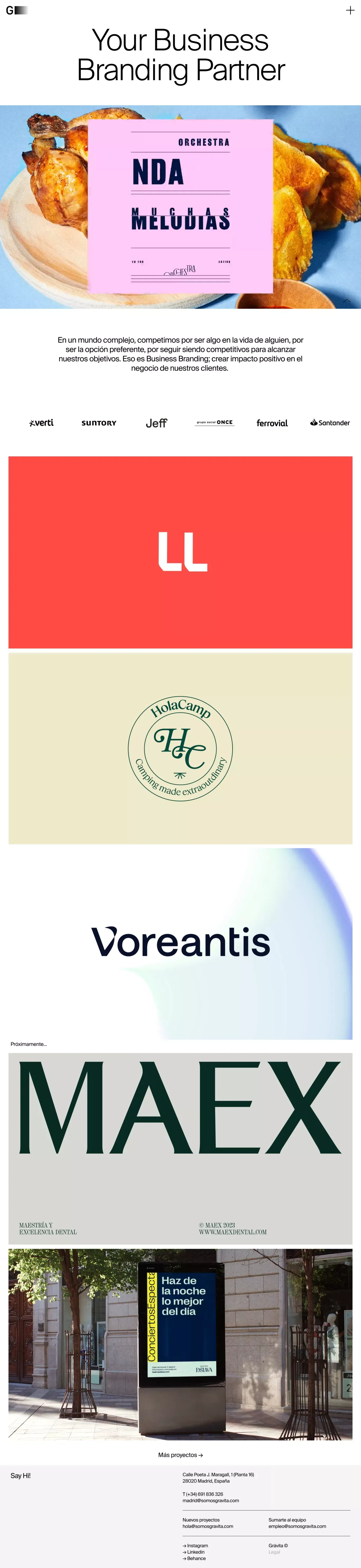 Grávita - Your Business Branding Partner - Portfolio design