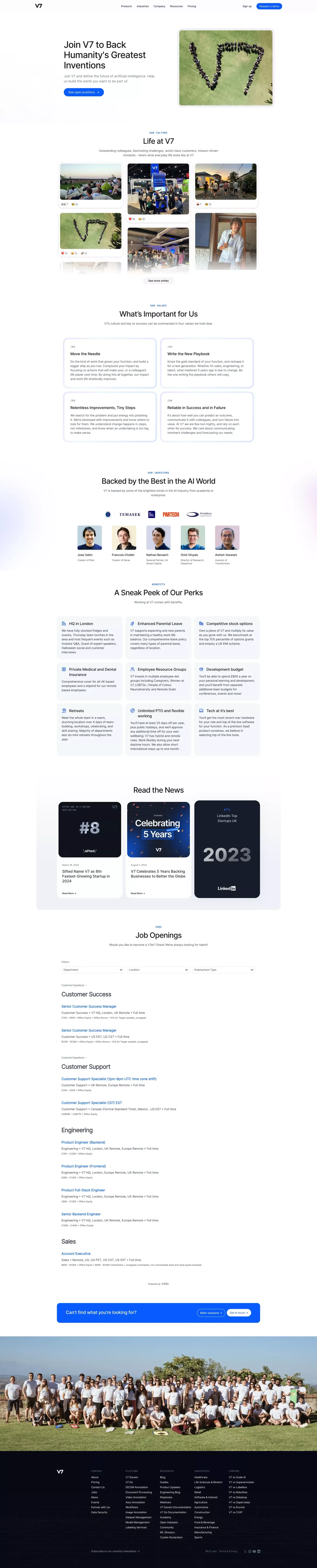 Careers at V7 - Career design
