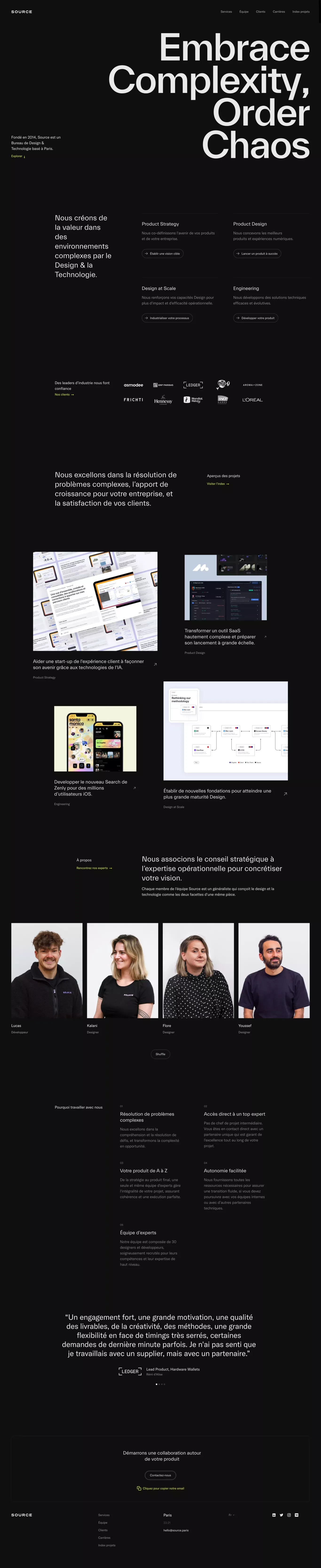 Source - Bureau de Design et technologie - Portfolio design