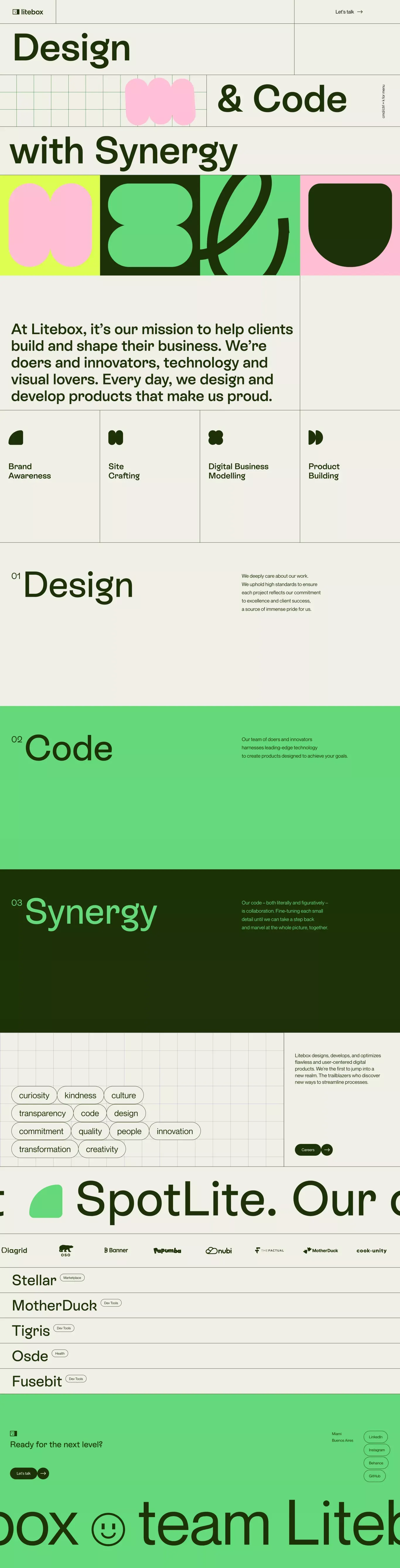 Litebox | Design & Code with Synergy - Portfolio design