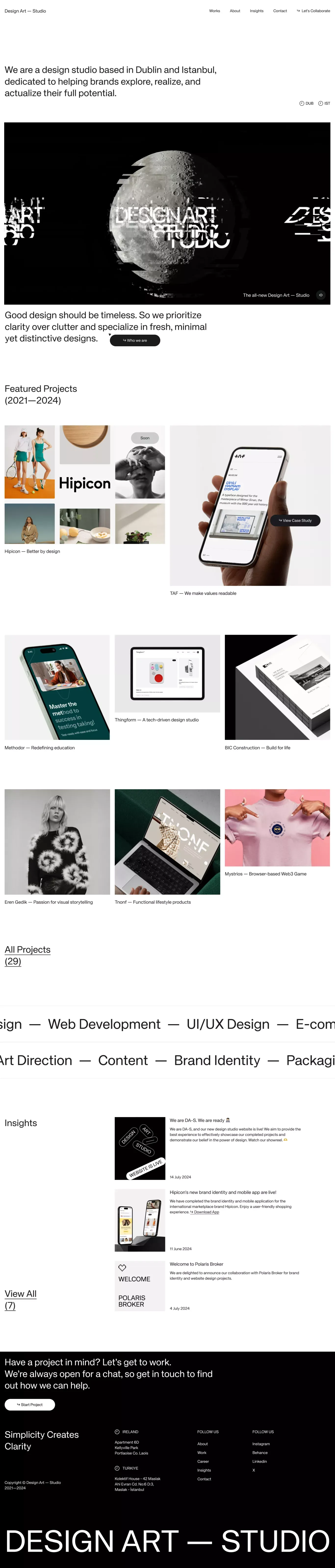 DA-S · Design Art – Studio - Portfolio design