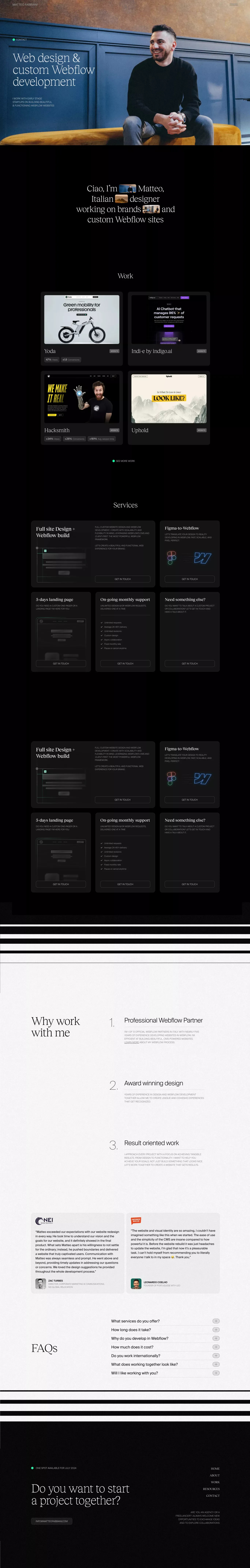Matteo Fabbiani - Designer - Portfolio design