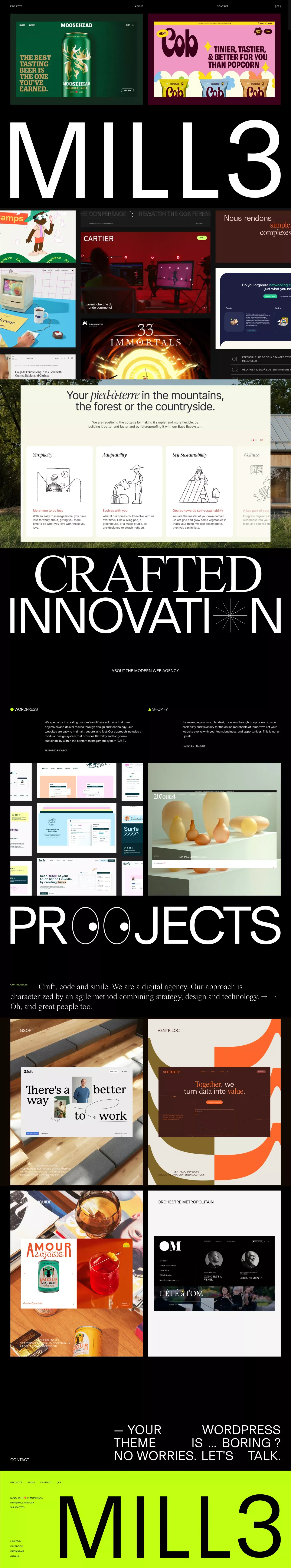 MILL3 - Digital Agency - Portfolio design