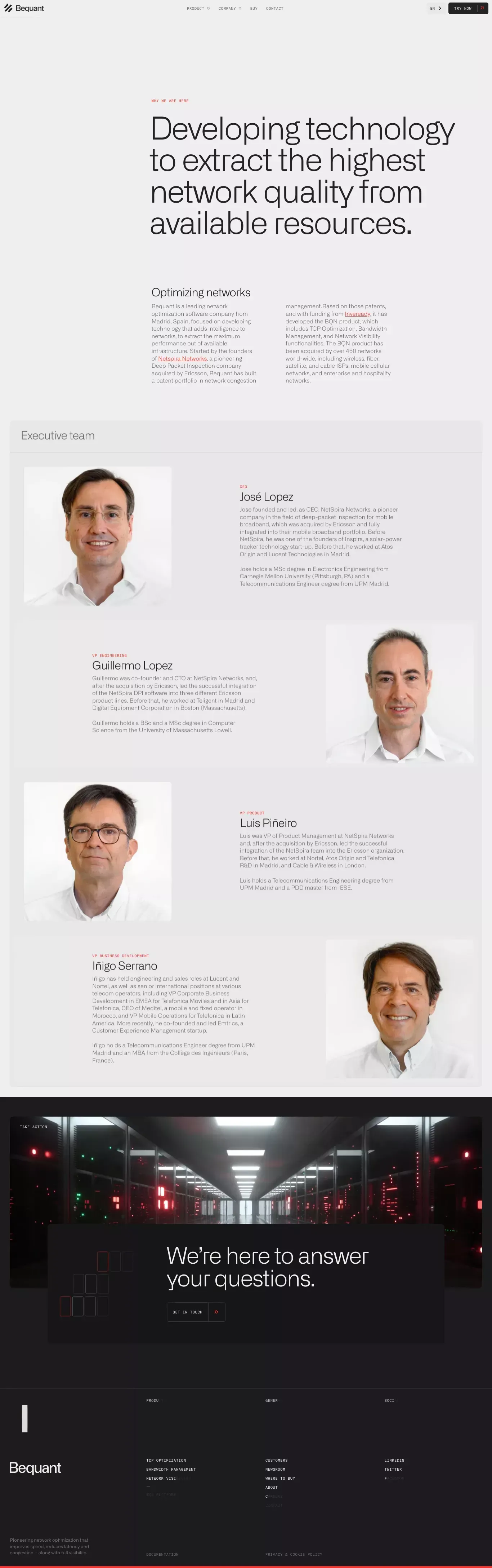 Bequant – About - About Us  design