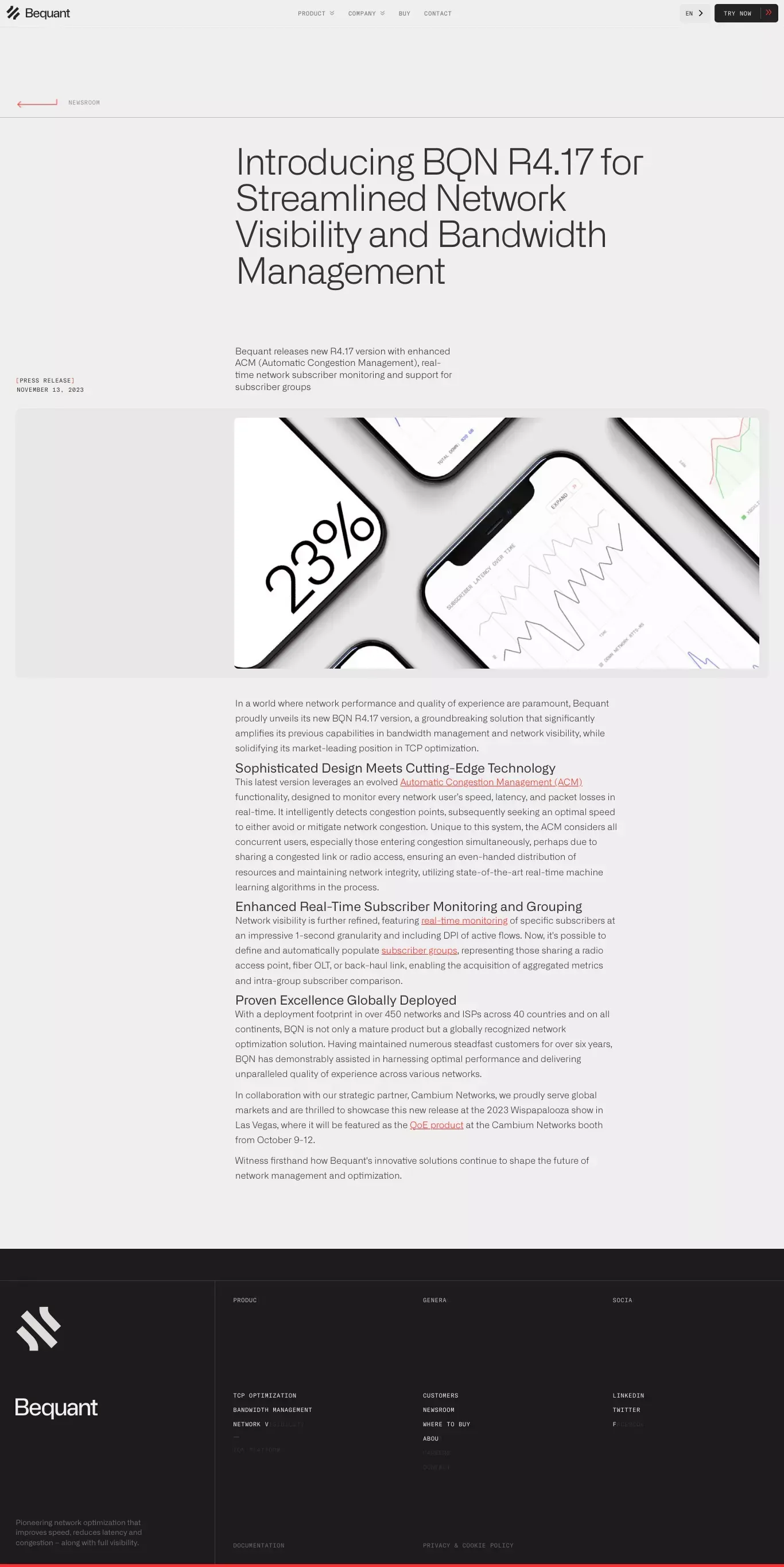 Introducing BQN R4.17 for Streamlined Network Visibility and Bandwidth Management – Bequant News - Blog Post design