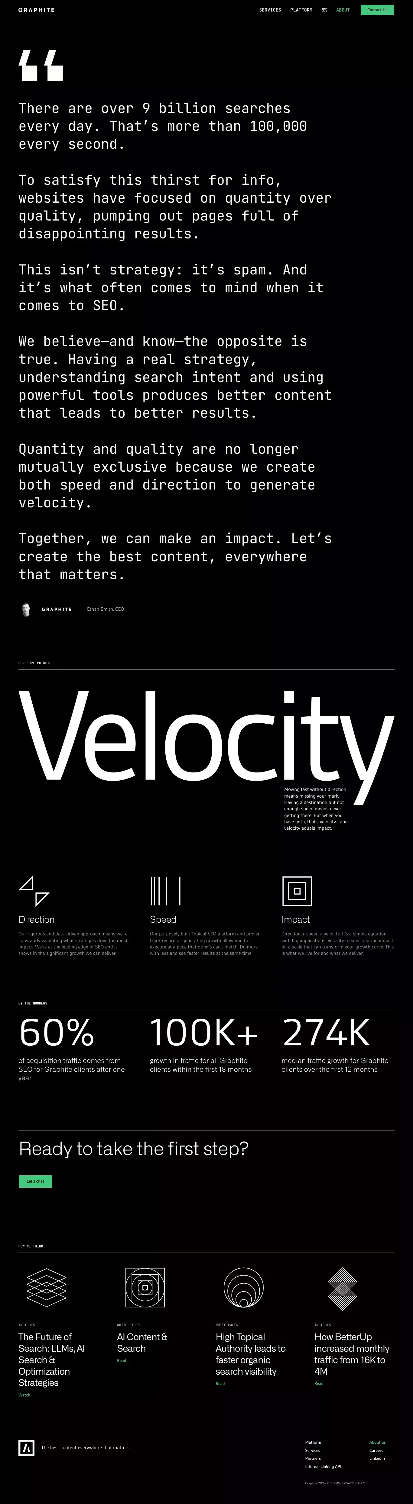 About // Graphite - About Us  design