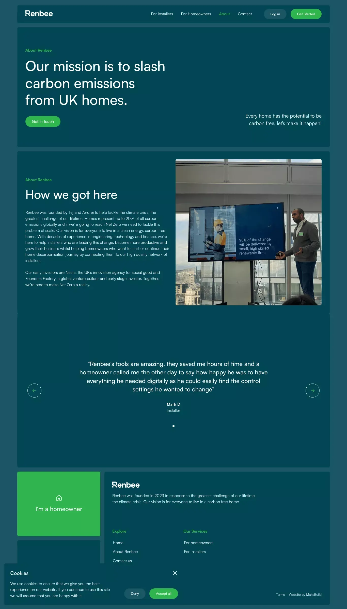 About Renbee - About Us  design