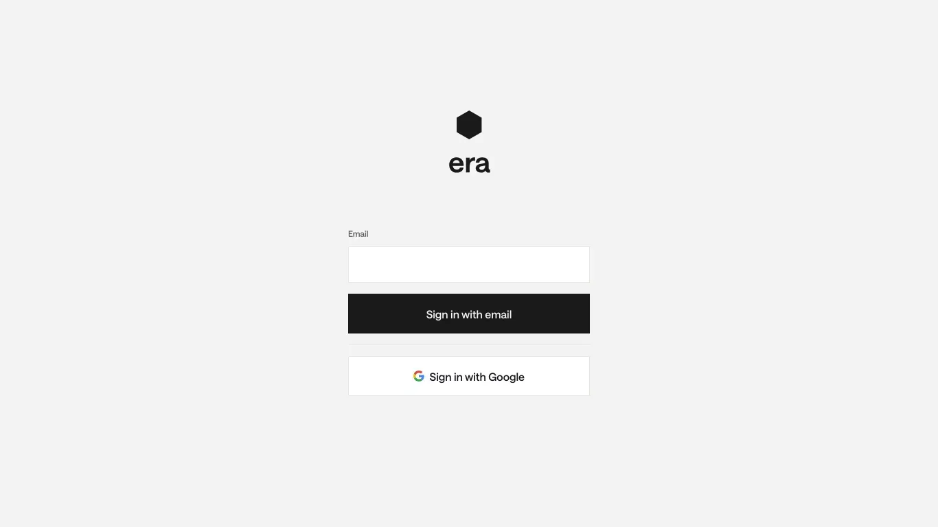 Era - Sign Up design