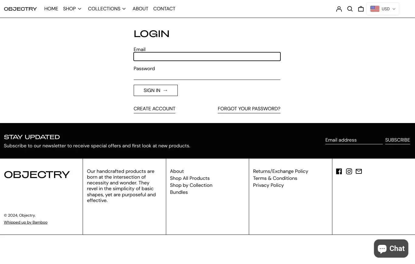 Account– Objectry - Sign Up design