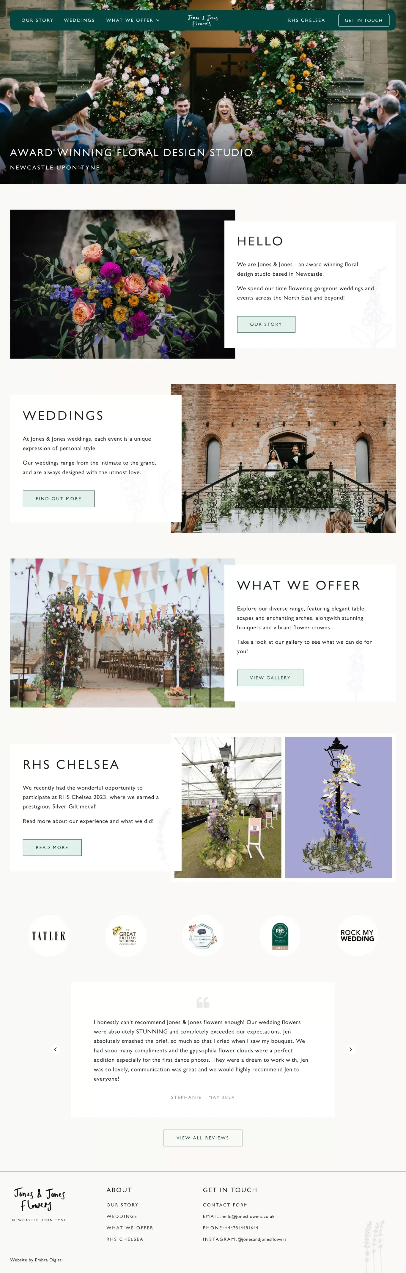 Jones & Jones | Award Winning Wedding Flowers | Newcastle & The North East - Other design