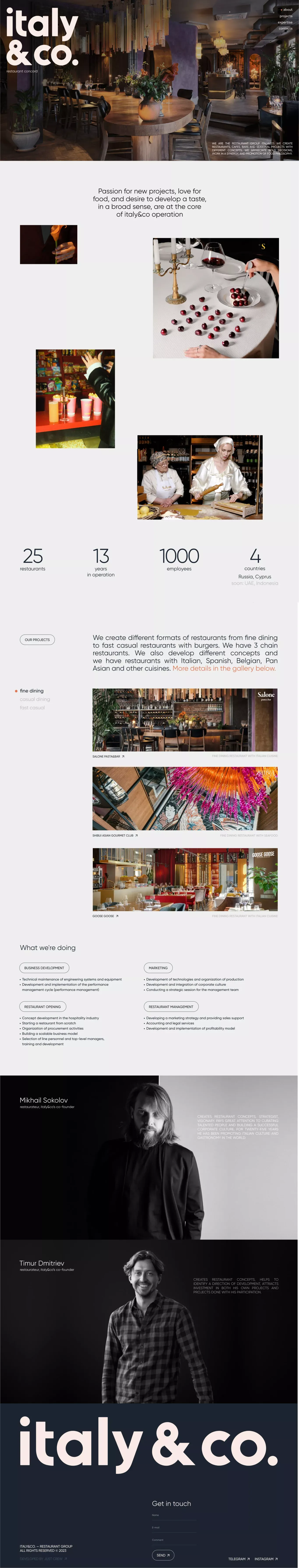 italy & co. — restaurant concord - Portfolio design