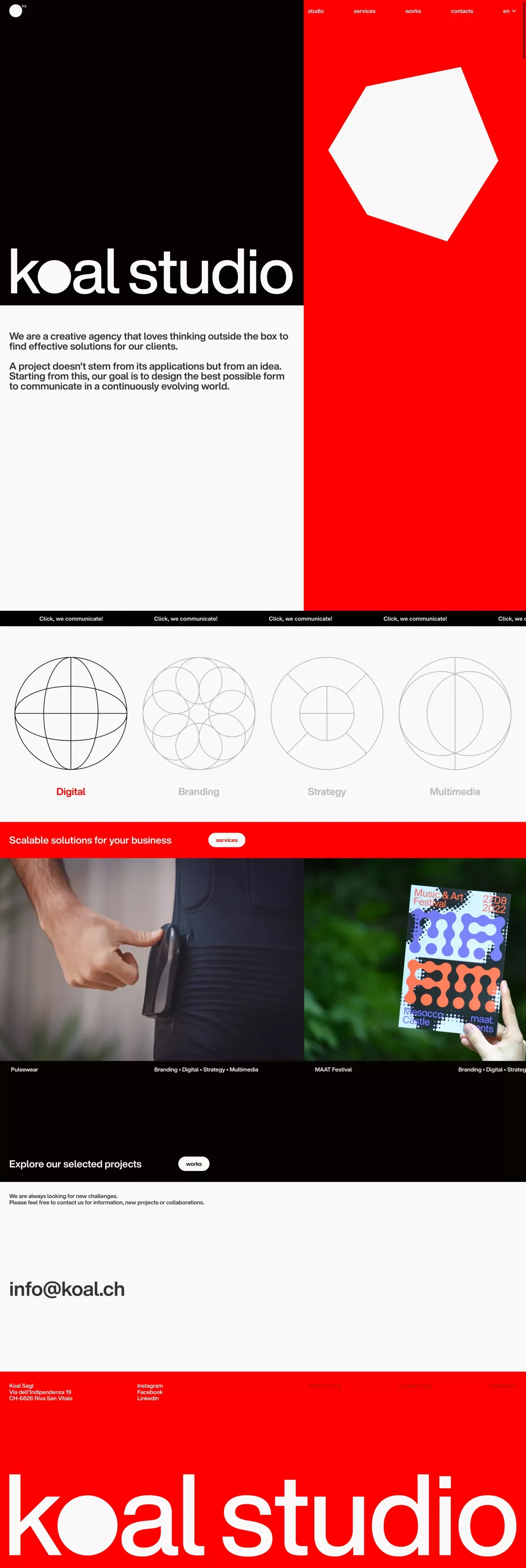 Koal Studio｜Crafters of the digital ecosystem - Portfolio design