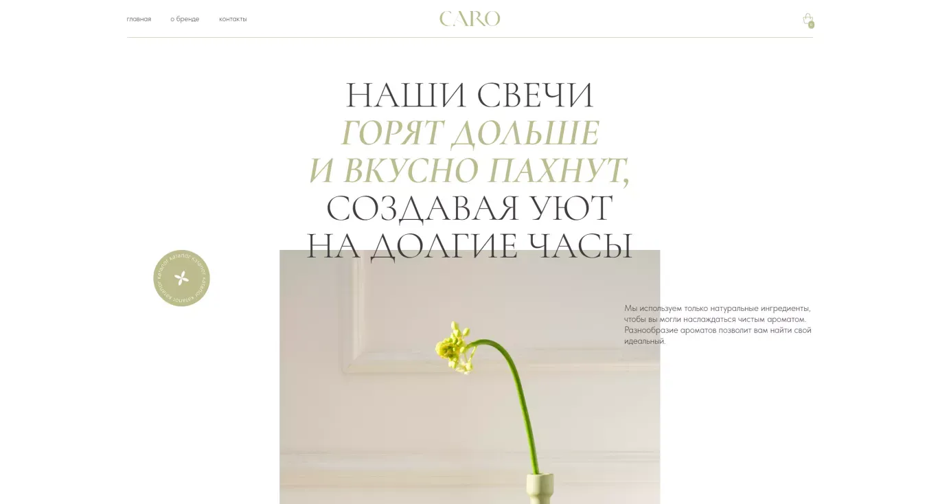 Caro - Ecommerce design