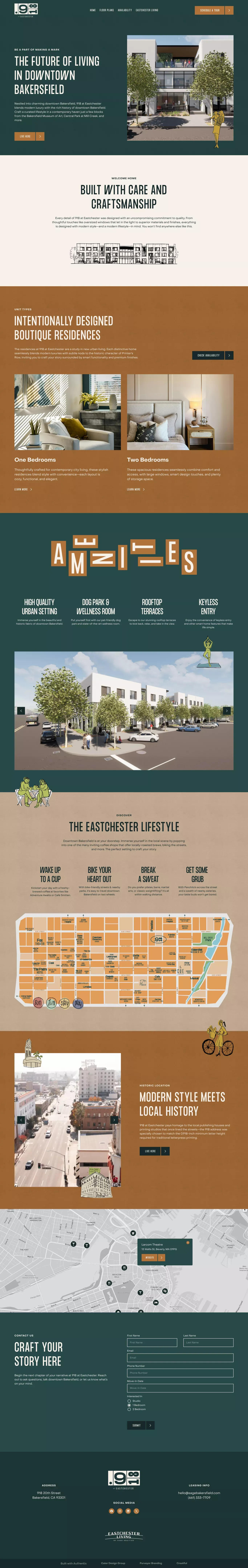 918 Bakersfield | Boutique apartments in downtown Bakersfield - Landing design