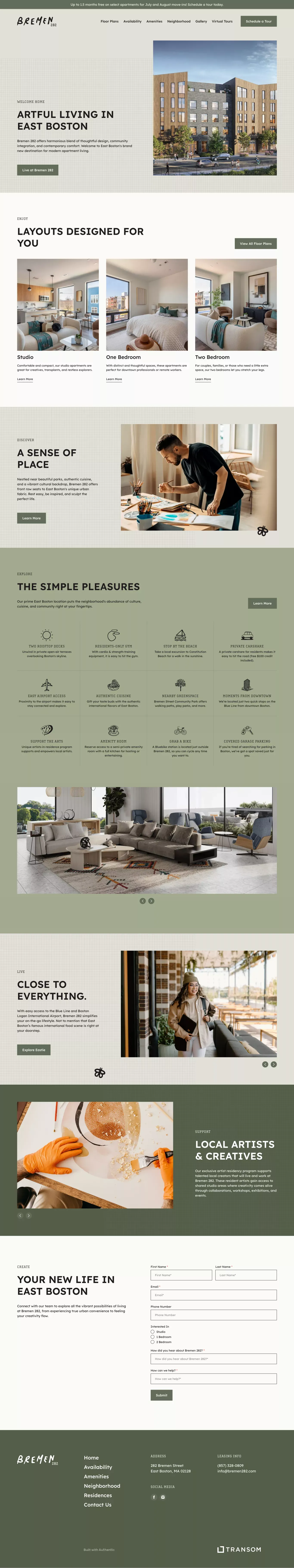 Bremen 282 | Artful Living In East Boston - Landing design