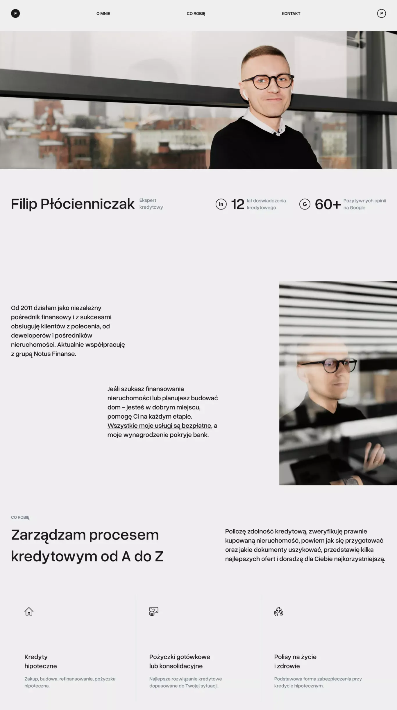 Filip Płócienniczak - Landing design