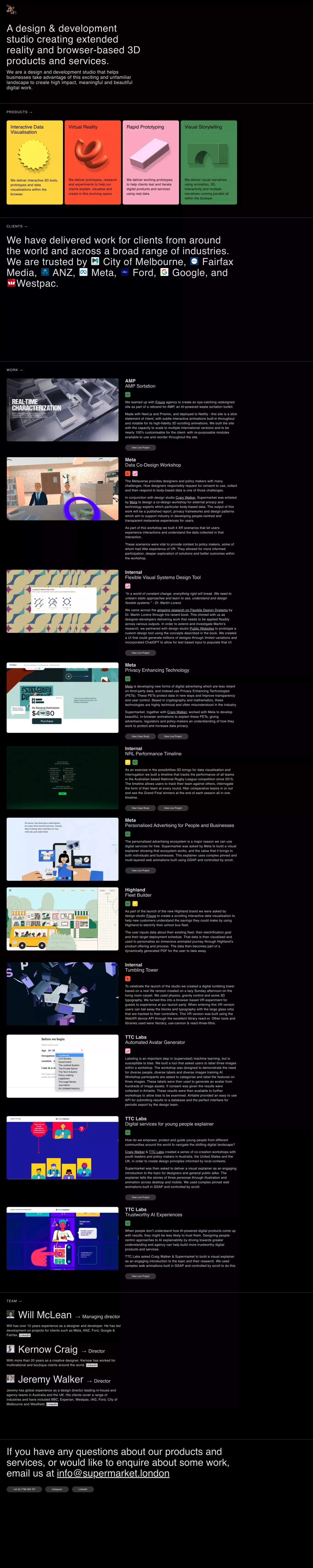 Supermarket - Portfolio design