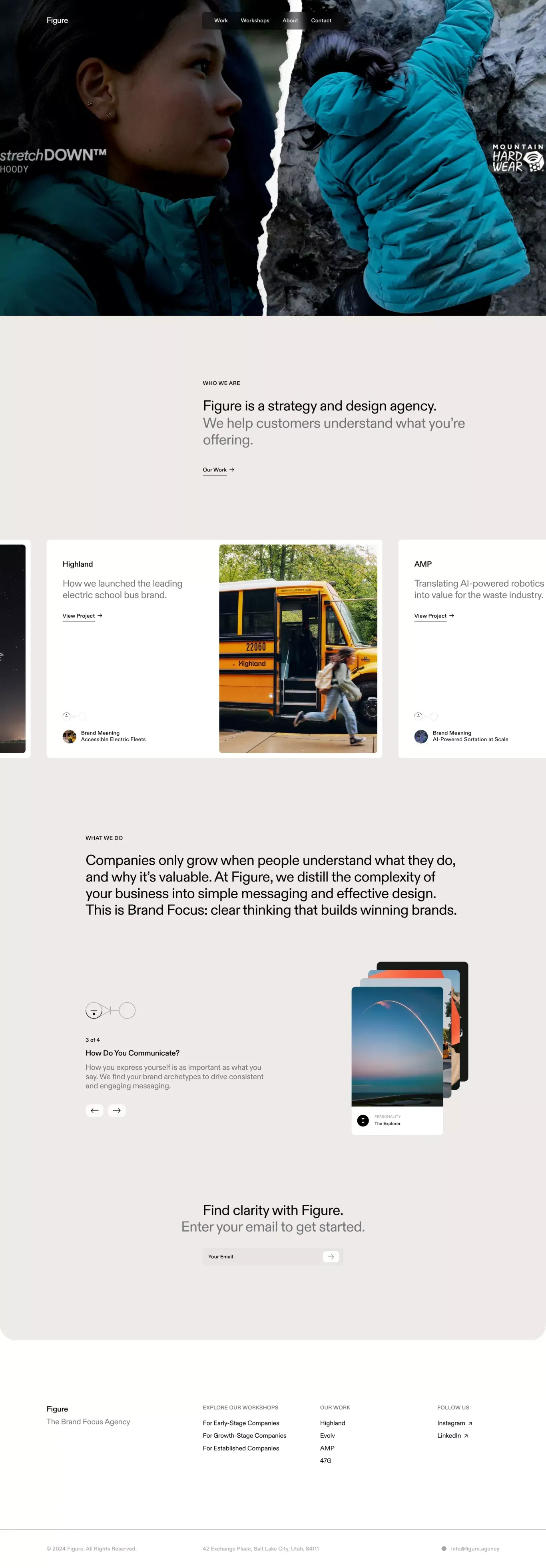 Figure Agency - Portfolio design