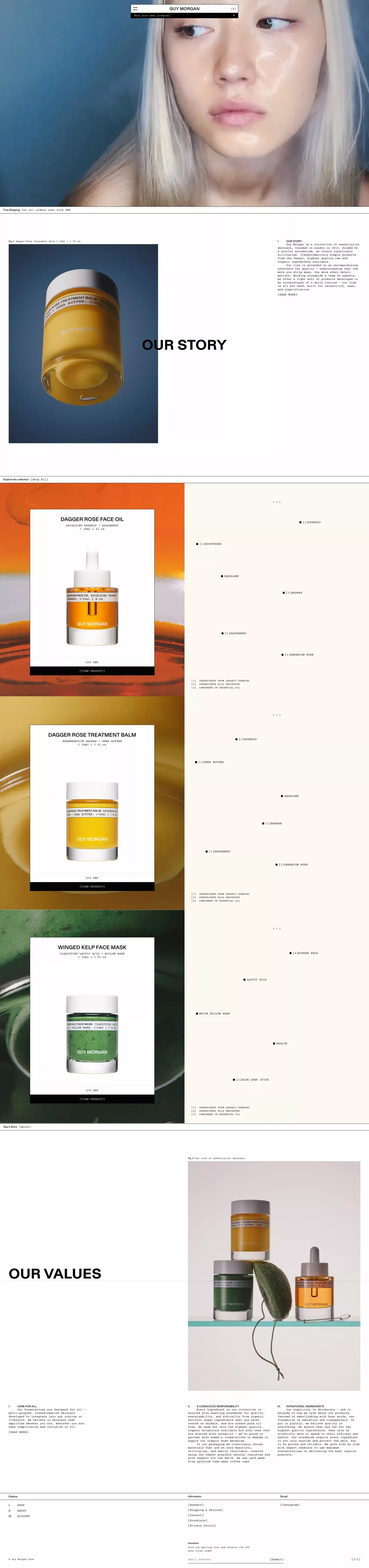 Guy Morgan - Ecommerce design