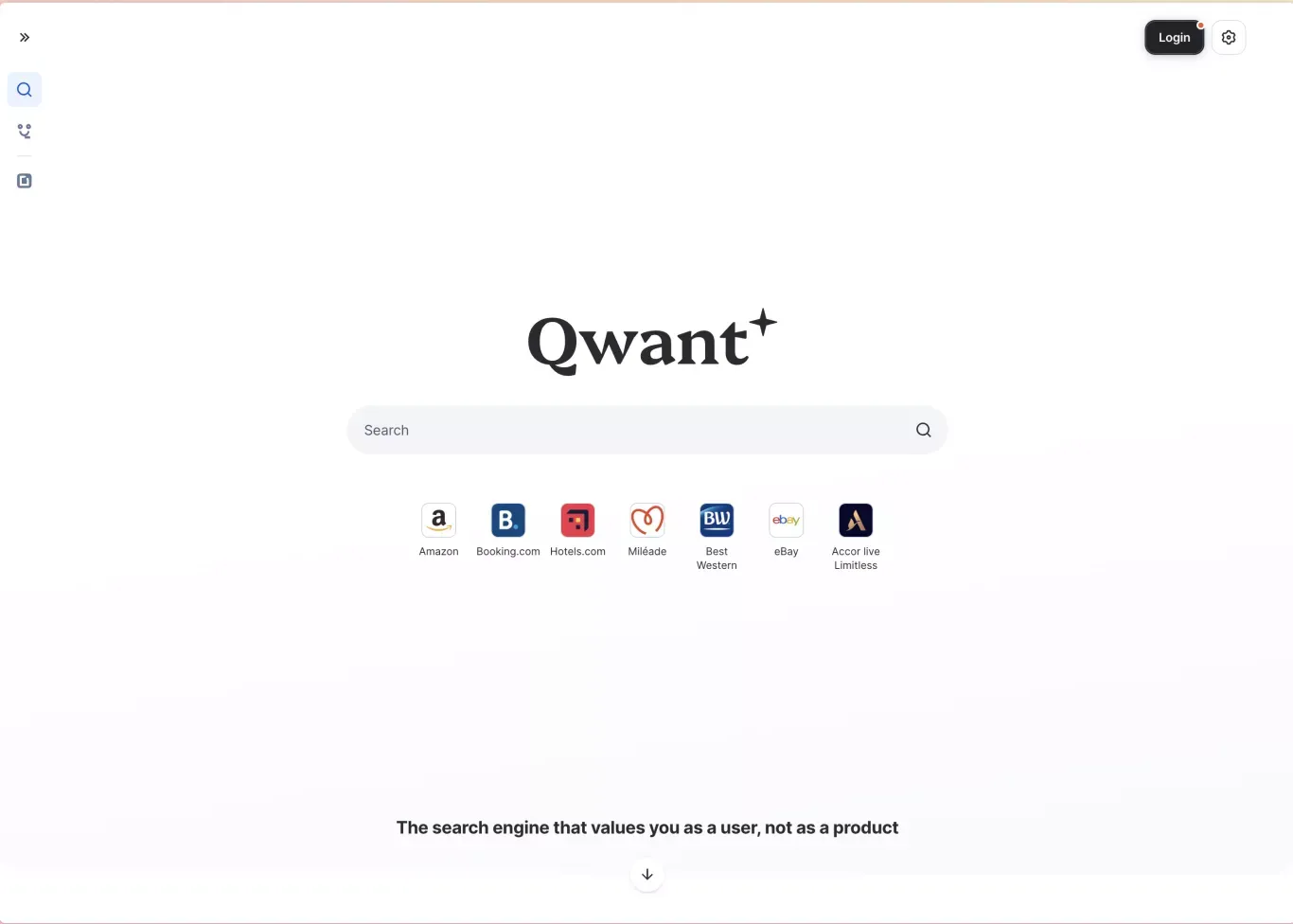 Qwant - The search engine that values you as a user, not as a product - Other design
