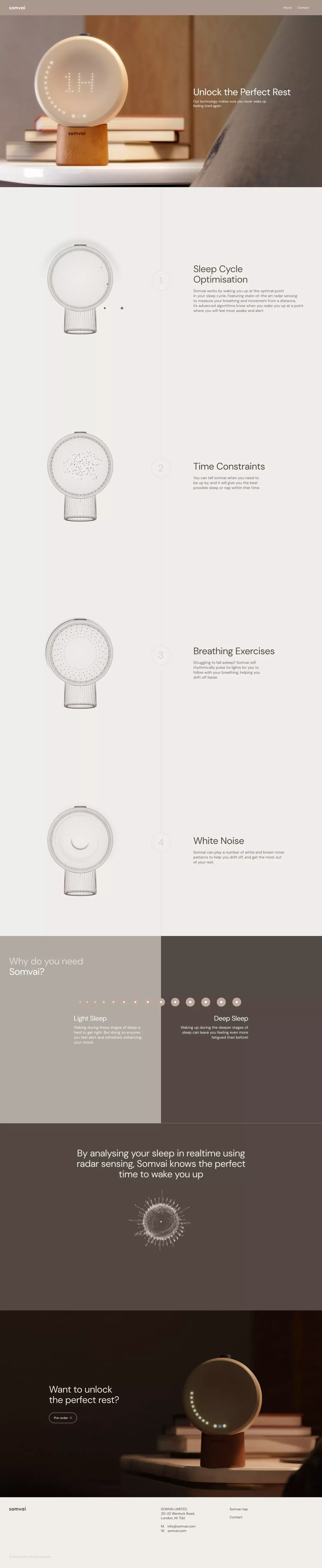 Somvai - Landing design