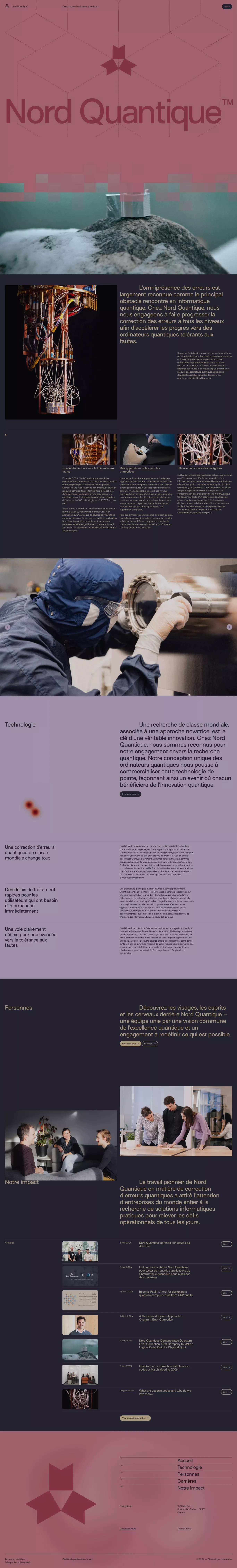 Accueil — Nord Quantique™ - Landing design