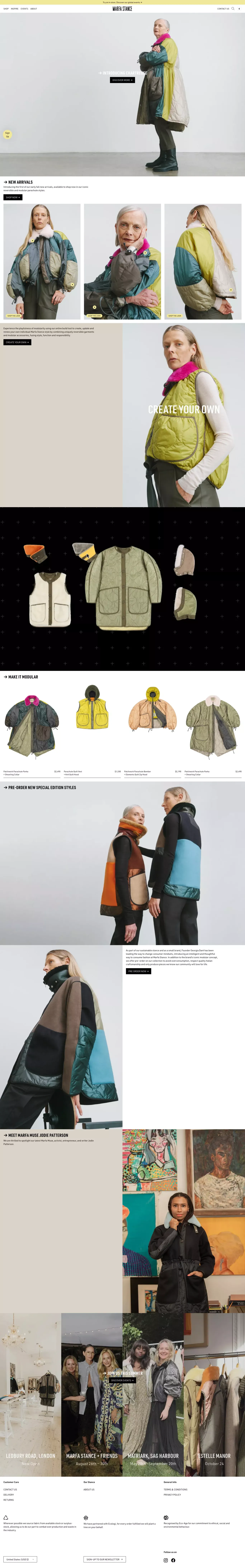MARFA STANCE | Shop now - Ecommerce design