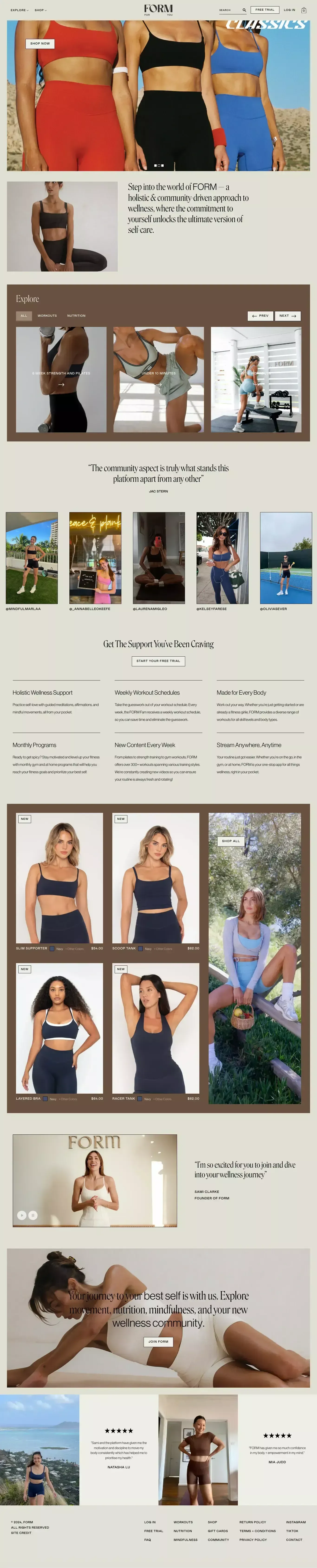 FORM - Ecommerce design