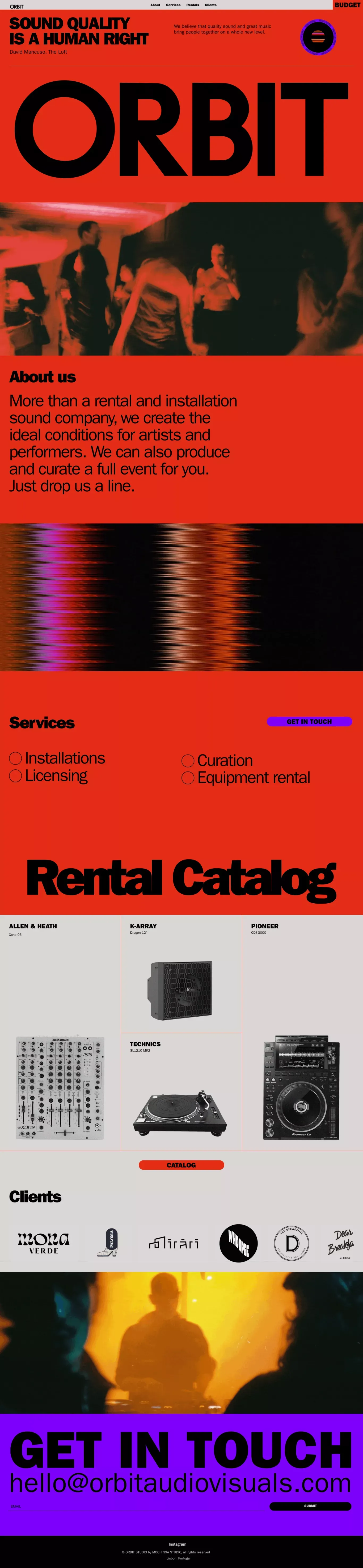 ORBIT - Portfolio design