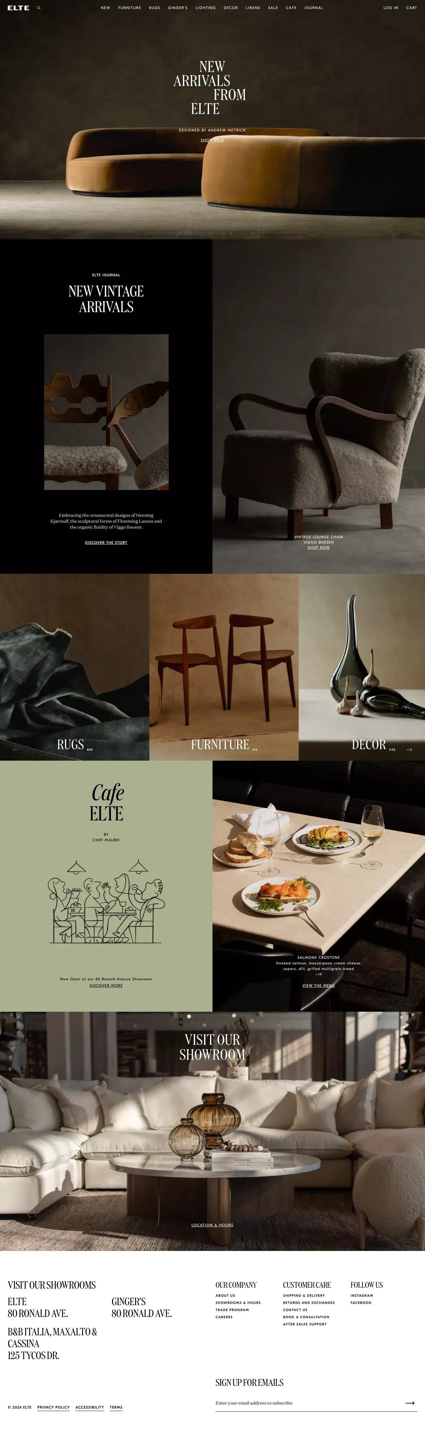 Elte, Toronto’s design source for all things home | Elte - Ecommerce design