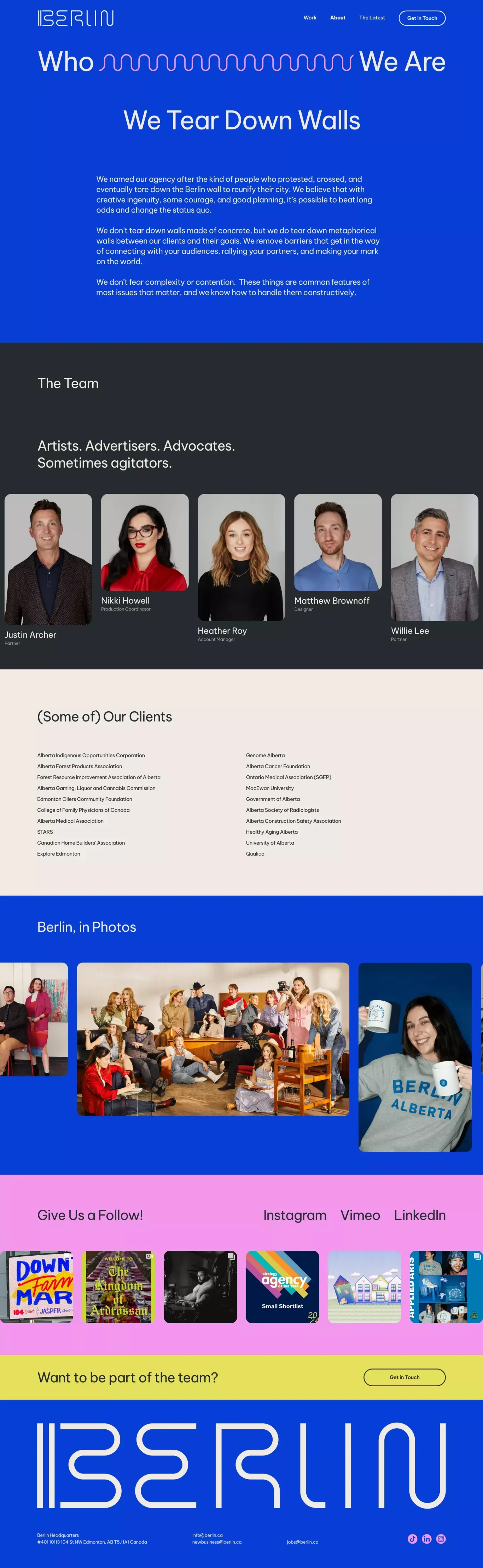 Berlin – About Us - About Us  design