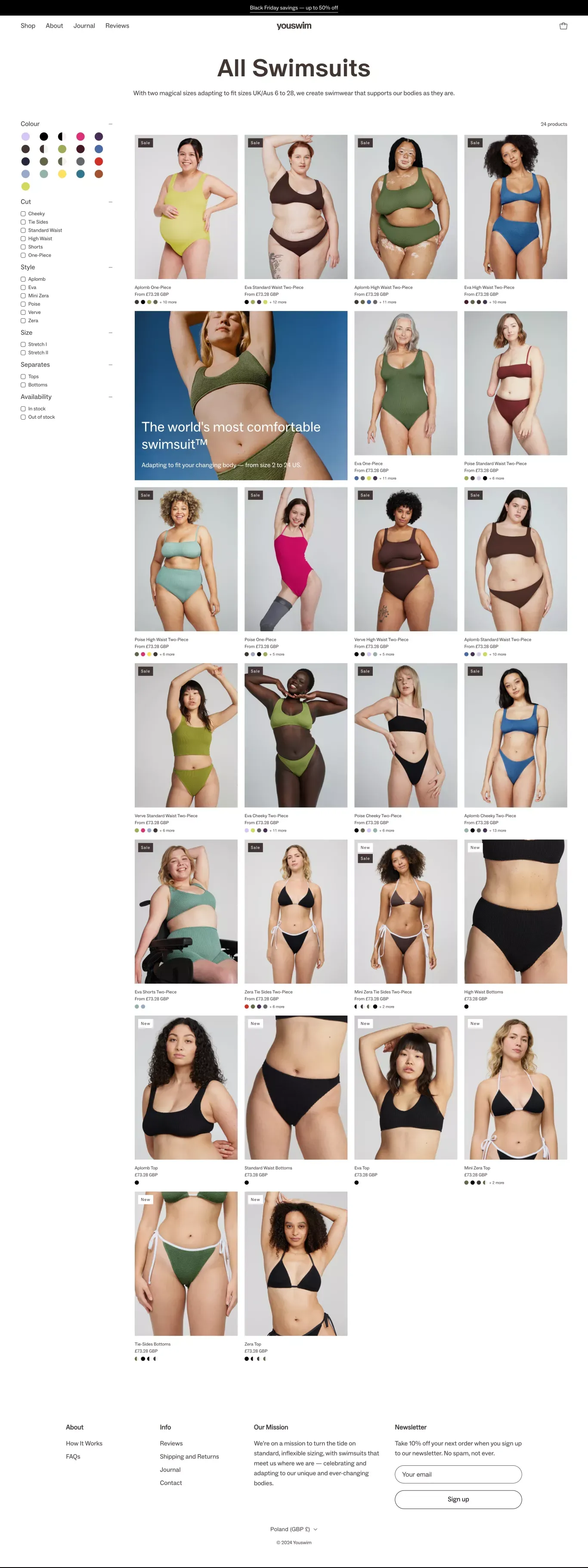 Youswim | Swimwear Designed for the Body You're In - Product listing design