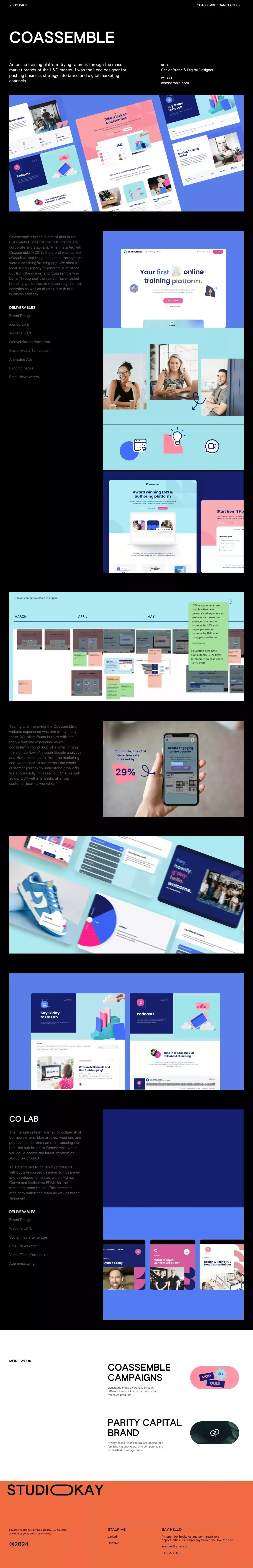 STUDIOKAY I KELSY WARWICK - Case Study design