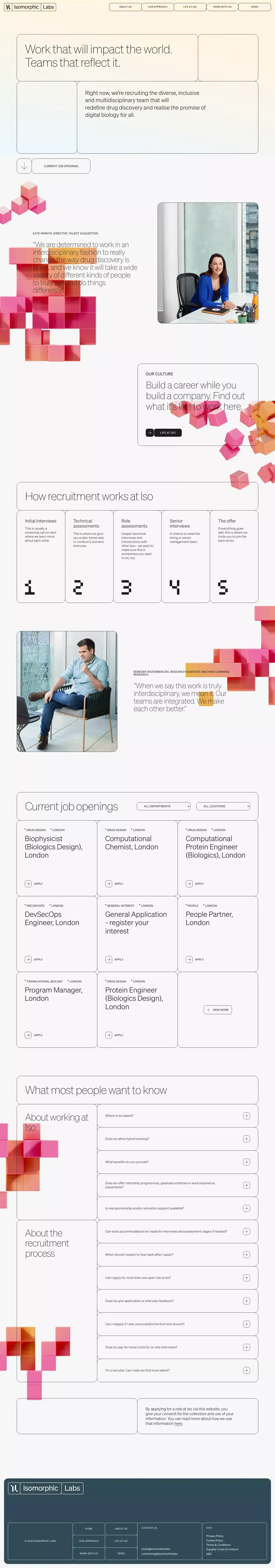 Work With Us - Isomorphic Labs - Career design