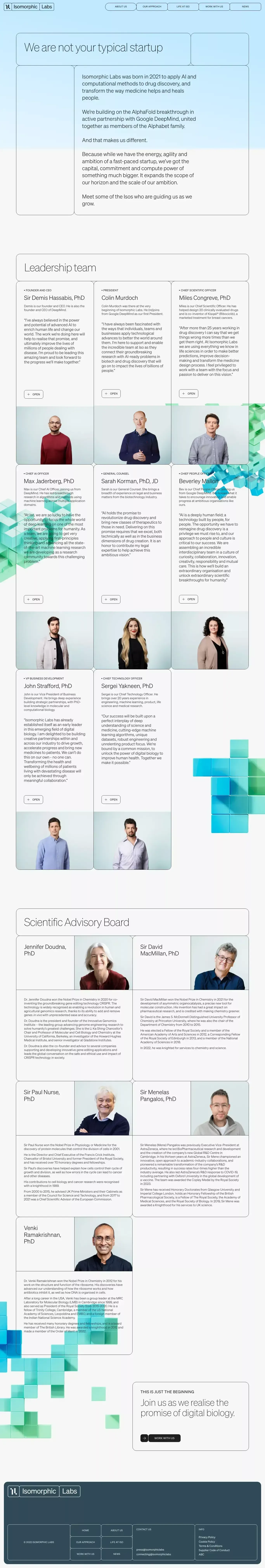 About Us - Isomorphic Labs - About Us  design