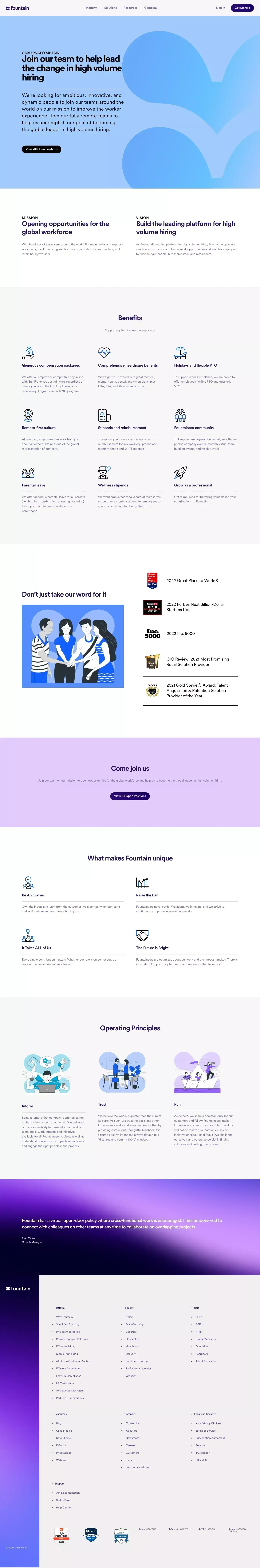 Careers - Fountain - Career design