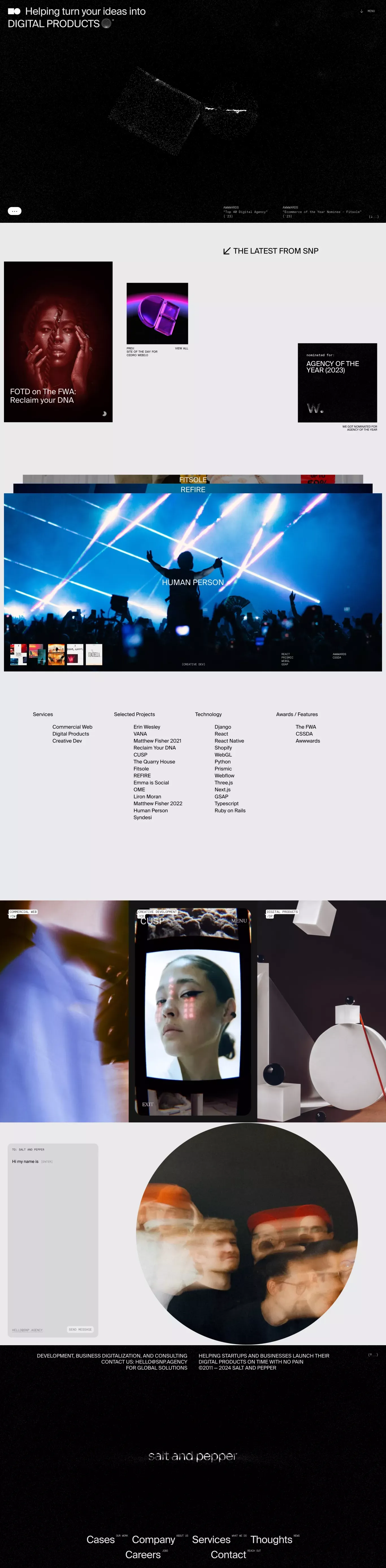 SALT AND PEPPER - Portfolio design