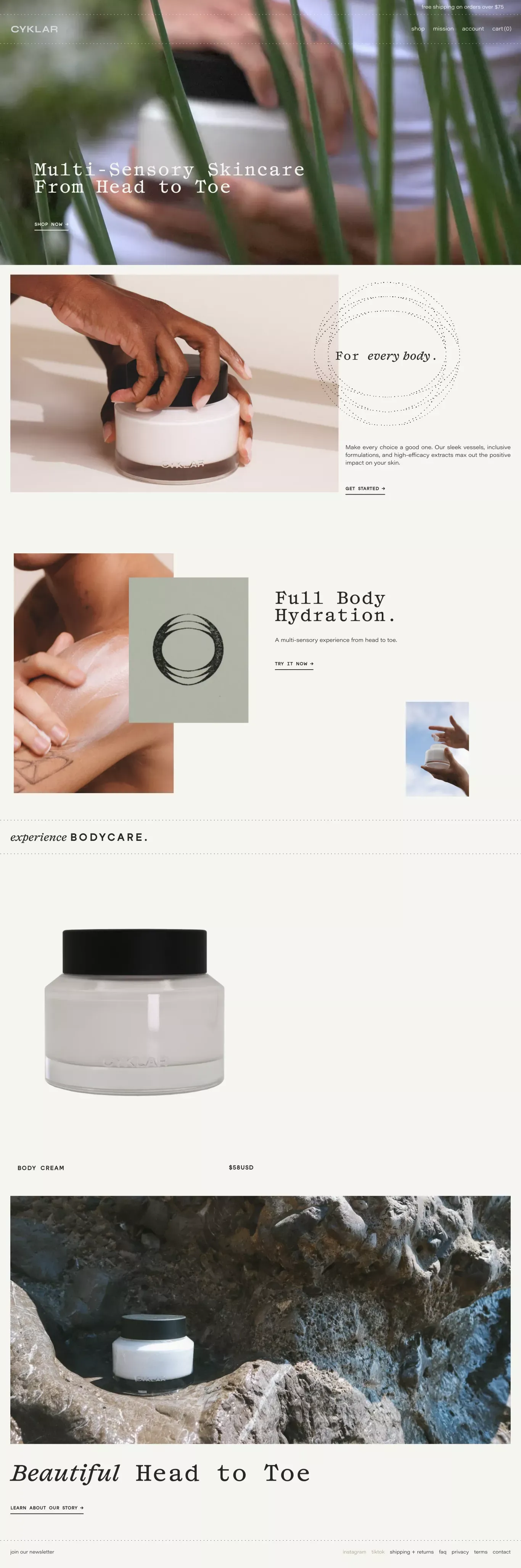 Multi-Sensory Skincare From Head To Toe | Cyklar – CYKLAR - Ecommerce design