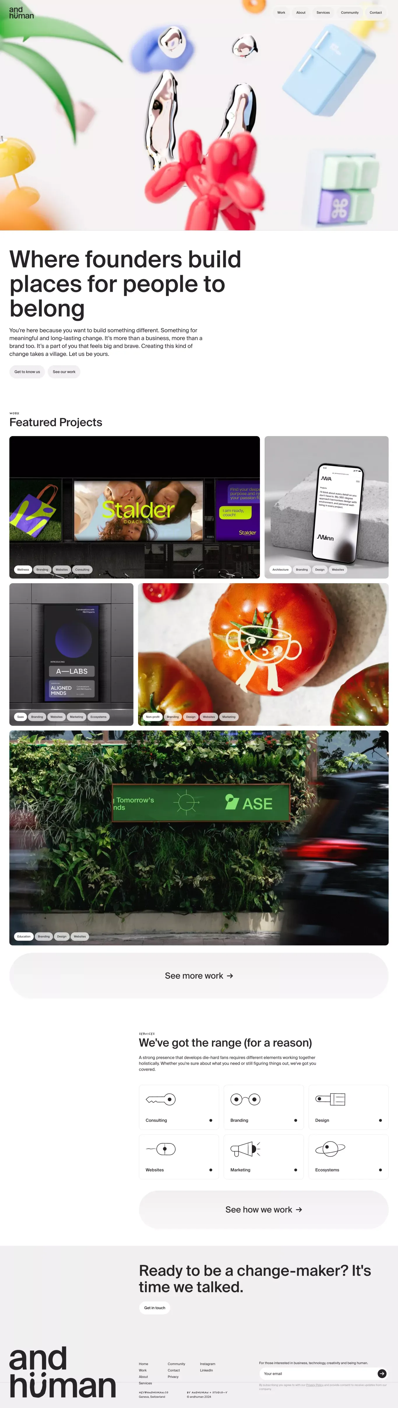 andhüman - Portfolio design
