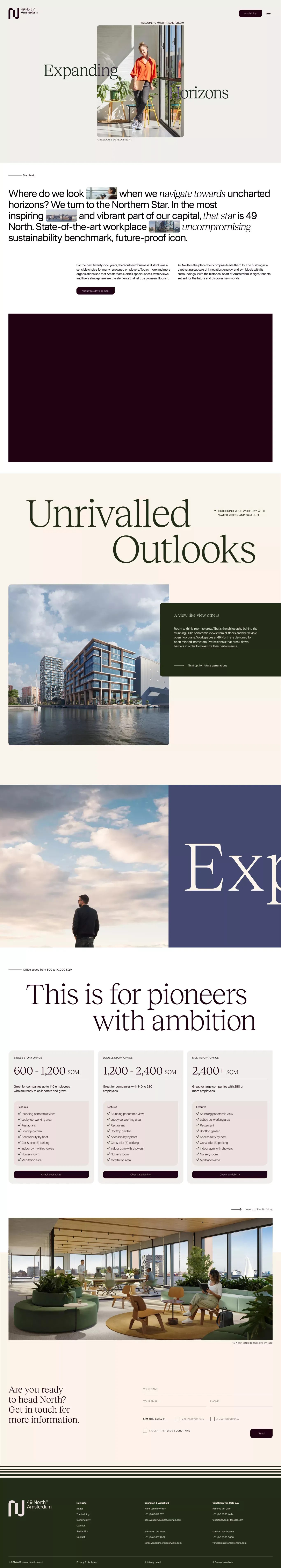 49 North · Expanding Horizons - Landing design