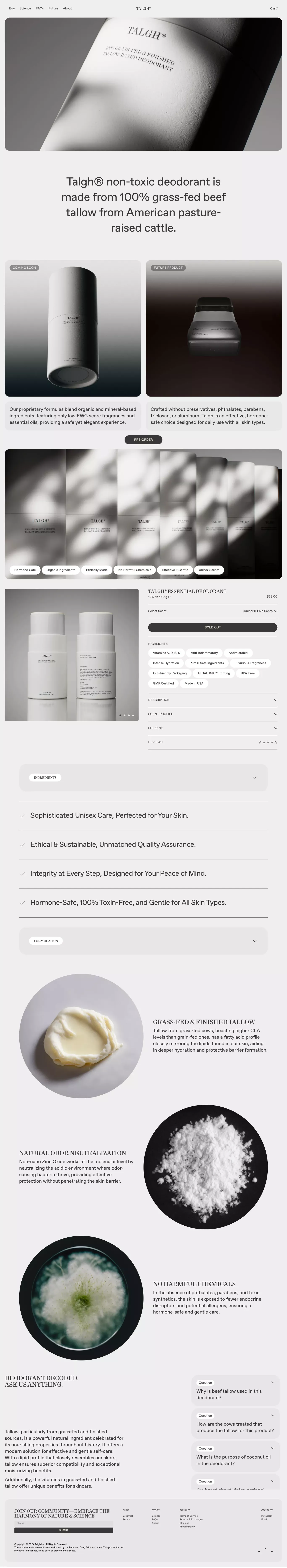 TalghÂ® - Ecommerce design