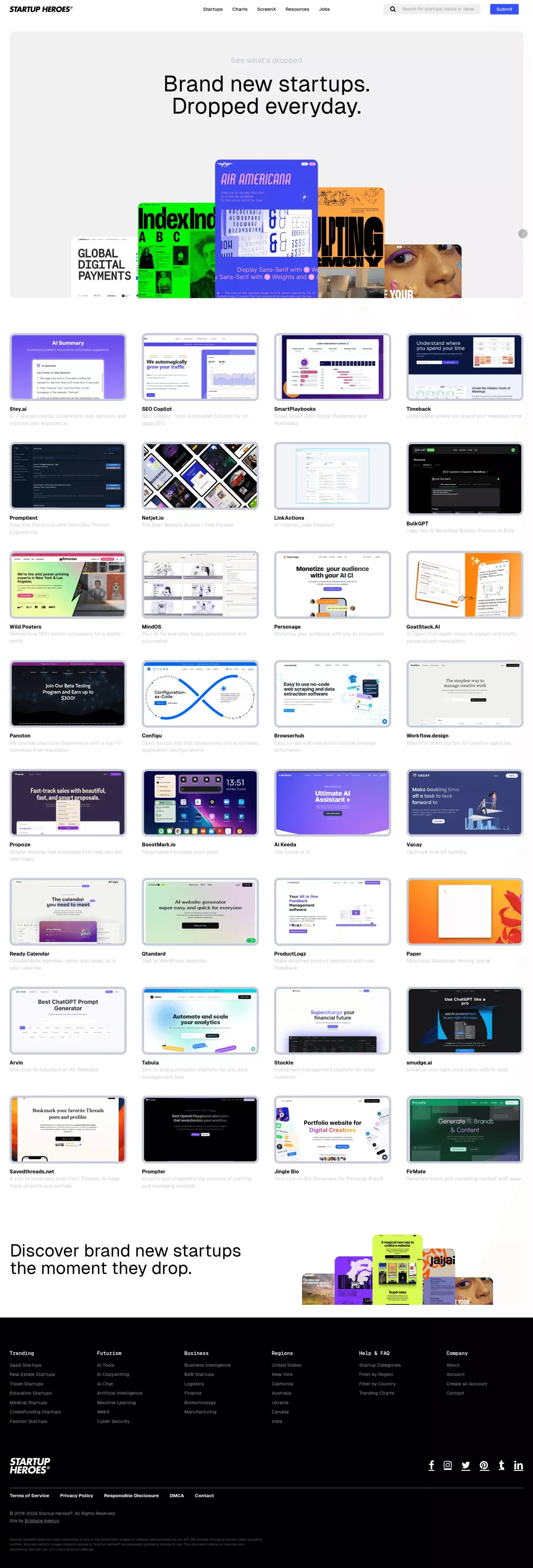 Startup Heroes® | The startup directory for future unicorns... - Product listing design